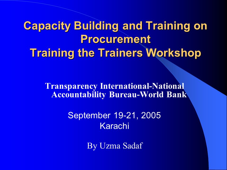 Accountability and transparency in public procurement